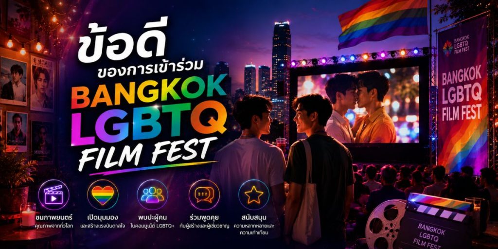 ข้อดีของการเข้าร่วม Bangkok LGBTQ Film Fest