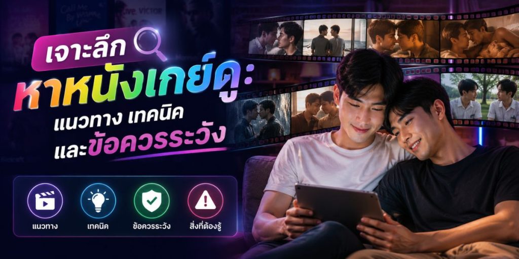เจาะลึก หาหนังเกย์ดู: แนวทาง เทคนิค และข้อควรระวัง